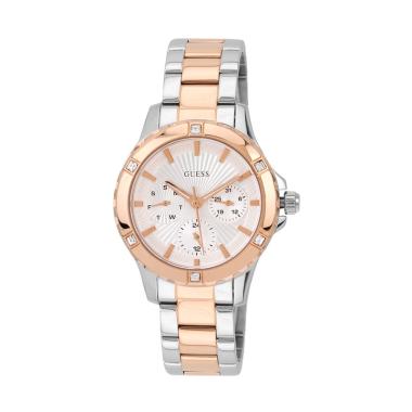 GUESS W0443L4 Stainless Jam Tangan Wanita - Silver Rose Gold Silver