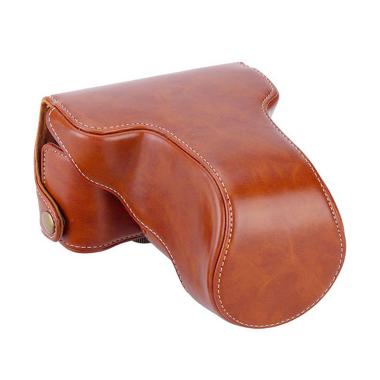 Fujifilm Leather Case Tas Kamera for X-A2/X-A1/X-M1 - Coklat Muda