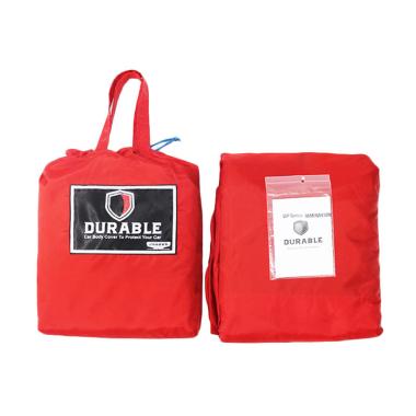 Durable Premium WP Body Cover Mobil for Volvo 740 - Red Black