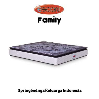 Kasur Spring Bed ESCON Family Coklat (Hanya Kasur) - FREE BANTAL 100 x 200