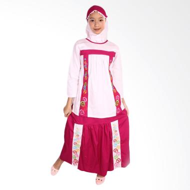 FAYRANY FRW-002A Busana Muslim Setelan Rok Anak - Pink Fanta