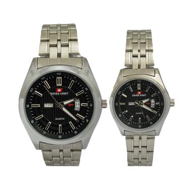 Swiss Army SA019CSB Casual Jam Tangan Couple - Silver