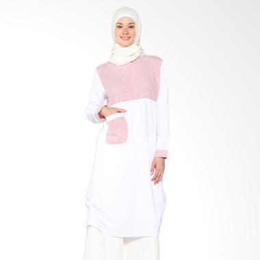Chick Shop Unique Plain CO-78a-02-MP Dress Moslem - Red White