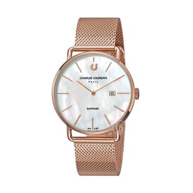 Charles Jourdan CJ1002-1552 Jam Tangan Pria - Pearl Rose Gold Rose Gold