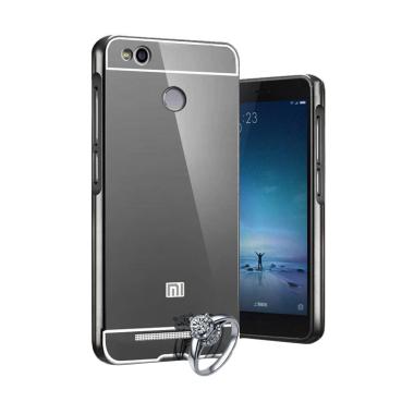 OEM Bumper Metal Sliding Backcase Casing for Xiaomi Redmi 3X - Black