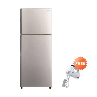 Hitachi R-H24PGD4SLS Kulkas [2 Pintu] + Free Black & Decker Hand Mixer