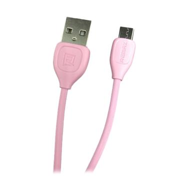 Remax Lesu Micro USB Data Cable For Smartphone Android - Pink