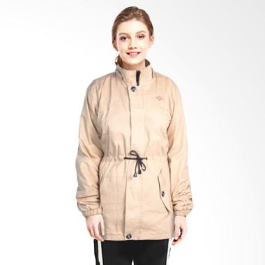 Adamsbell Hoodie Canvas Premium Jaket Parka Wanita - Coklat