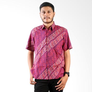 Batik Cap Lengan Pendek Parang Solo Jogja Kemeja Batik Pria