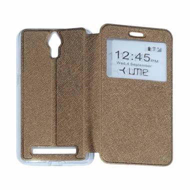 Ume Flipshell / Flip Cover Casing f ... Handphone / View - Brown