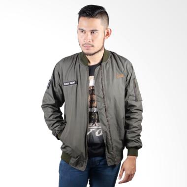 Neils Bomber Pilot Waterproof Jacket Pria - Army