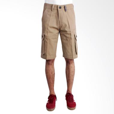 Oliveinch Short Cargo Casual Hike Celana Pendek Pria - Cream