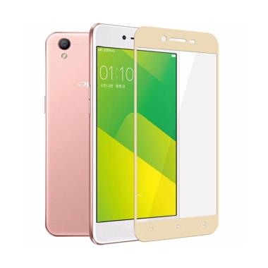 HMC Tempered Glass 3D Full Screen Cover for Oppo Neo 9 A37 - list Gold