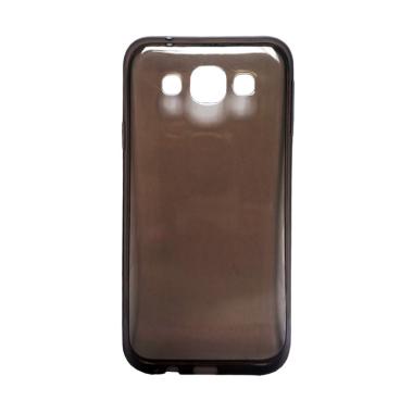 Ultrathin Transparant Softcase Casing for Samsung J510 J5 2016 - Hitam