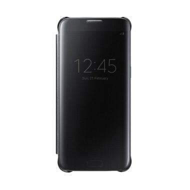 Wallet Mirror View Flip Cover Casing for Oppo A39 New - Black