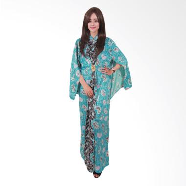 Batik Putri Ayu Solo Cape C3 Gamis - Biru