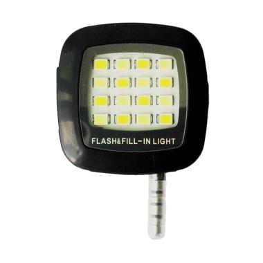 Jejo LED Fill Light Selfie Flash for Smartphone - Black
