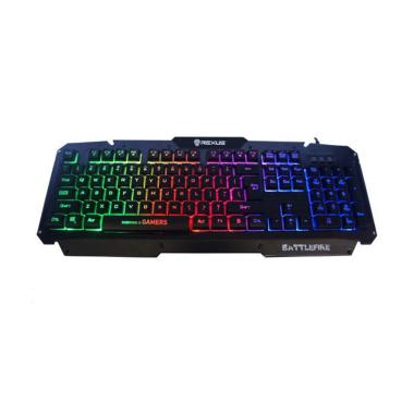 REXUS Battlefire RX-K9D Semi Mechanical Gaming Keyboard - Black