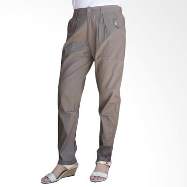 Adore Ladies Basic Celana Panjang Jogger Wanita - Grey Brown