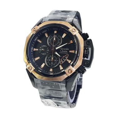 Alexandre Christie AC 6225 SF Jam Tangan Pria - Black Gold