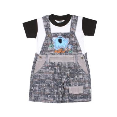 Tompege Kodok TP-7185B Setelan Jumpsuit Anak Laki-laki - Coklat