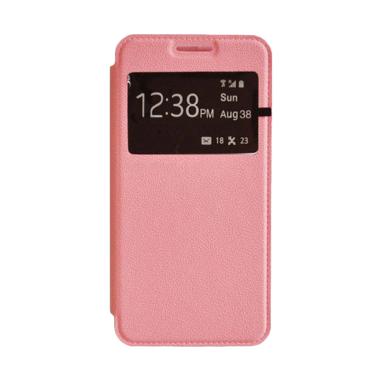 OEM Book Cover Leather Casing for Samsung Galaxy Grand Max - Pink