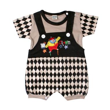 Tompege TP-7479B Setelan Jumpsuit Kodok Anak Laki - Coklat Tua