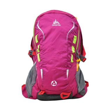One Polar 9658 Tas Ransel Laptop Hiking + Rain Cover - Purple