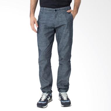 People's Denim Men Chinos Cygnuzz Slim Comfort Fit - Biru