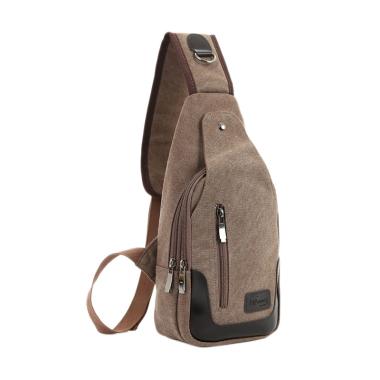 Martinversa Canvas Import Sling Bag Tas Pria - Brown