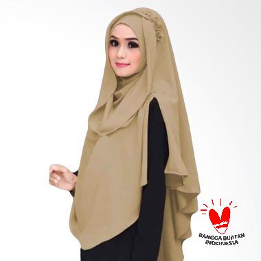 Quillavers Hijab Oki Panjang Kerudung Syar'I - Coklat Muda