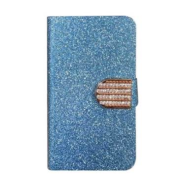OEM Diamond Flip Cover Casing for S ... xy C9 Pro SM C9000 - Biru