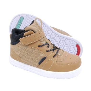 Toezone Bradley Sport Ch Dk Sepatu Anak - Tan Black