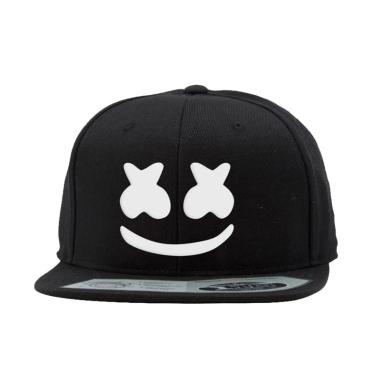 Jersi Clothing Marshmello 01 Snapback Topi Pria - Hitam