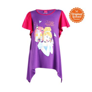 Disney Princess Cinderella T-Shirt Anak Perempuan - Purple