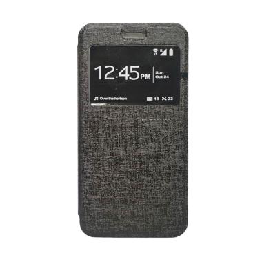 Delkin Flip Cover Casing for Xiaomi Redmi 3X or Redmi 3 Pro - Hitam