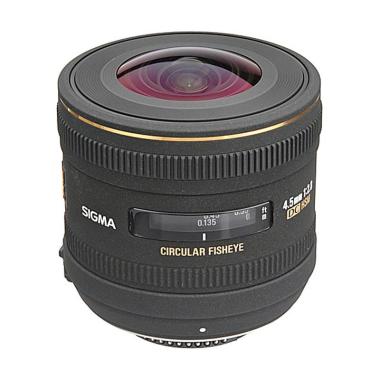Sigma 4.5mm F2.8 EX DC Circular Fisheye HSM Lensa Kamera for Nikon - Black -