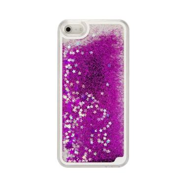 Case Water Glitter Softcase Aquariu ... one 4 or iPhone 4S - Ungu