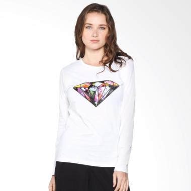 Ellipses Inc Tumblr Tee Diamond T-Shirt Wanita - Putih
