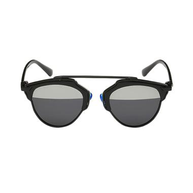 Deoclaus Fashion Eyewear Brent Sunglasses - Half Mirror Black