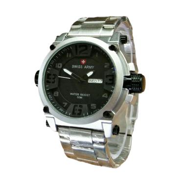 Swiss Army Formal SA 7169 SBW Jam Tangan Pria - Silver Black