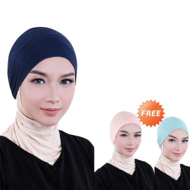Buy One Get Two - Cotton Bee Ciput Bandana Ciput Bandana - Navy Buy One Get Two - Cotton Bee Ciput Bandana Ciput Bandana - Navy