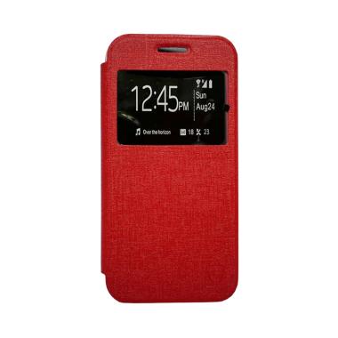 Zagbox Flip Cover Casing for Lenovo A7010 or Lenovo K4 Note - Merah