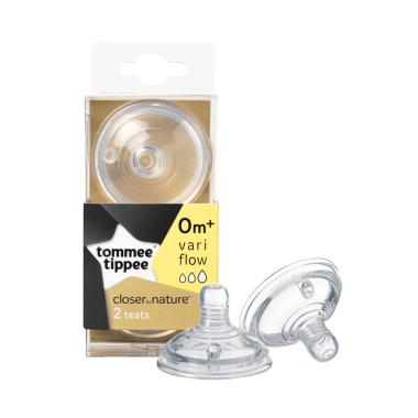 Tommee Tippee Closer to Nature Teats Dot Bayi [Vari Flow/ 2 Pcs]