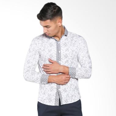 Gaya Jaya Batik Kemeja Batik Slimfit Pria Kombinasi Muslim Koko Jeans A8203