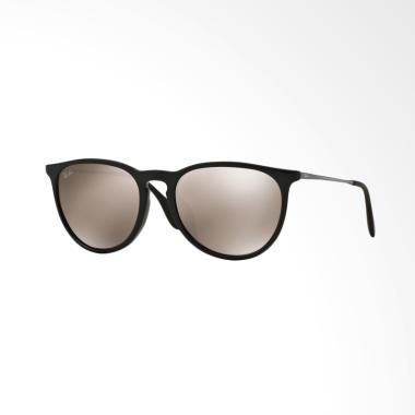 Ray-Ban Erika F RB4171F - Shiny Bla ... 7 Light Brown Mirror Gold