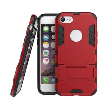 OEM Transformer Robot Iron Man Casing for iPhone 7 Plus 5.5 Inch - Red