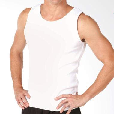 Pierre Uno Singlet Kaos Dalam Pria - Putih [3 pcs]