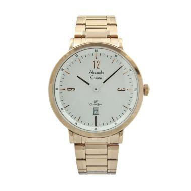 Alexandre Christie Pria 8499 Jam Tangan Pria - Rose gold