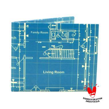 Littlebigpaper Kertas Bllueprint Dompet Pria